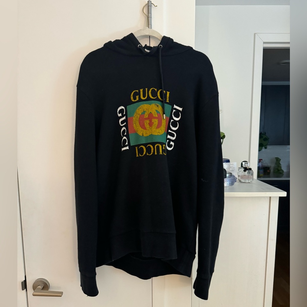 Gucci Logo Print Hoodie